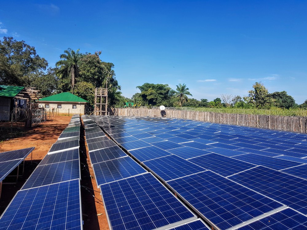 solar farm in rural africa 