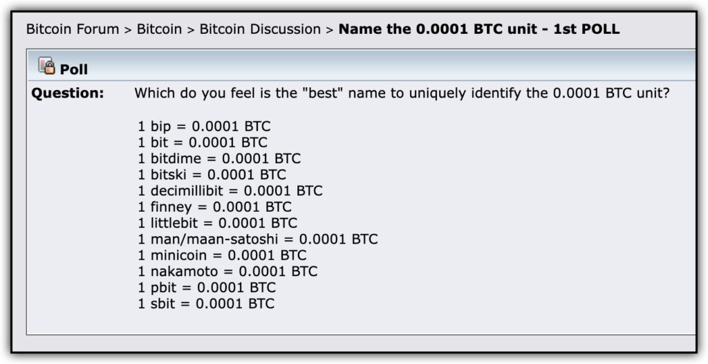 bits version of bitcoin units, suggestion, screenshot from bitcointalk.org 