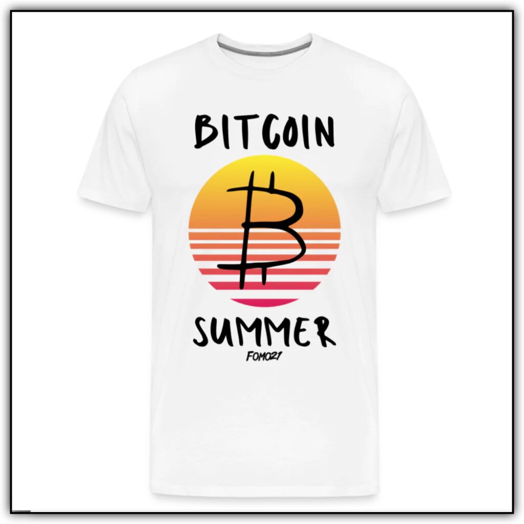 bitcoin summer retro design 