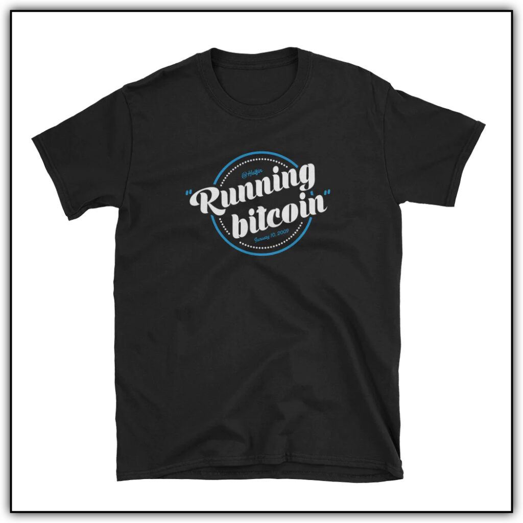 Running Bitcoin Vintage Design running bitcoin vintage design