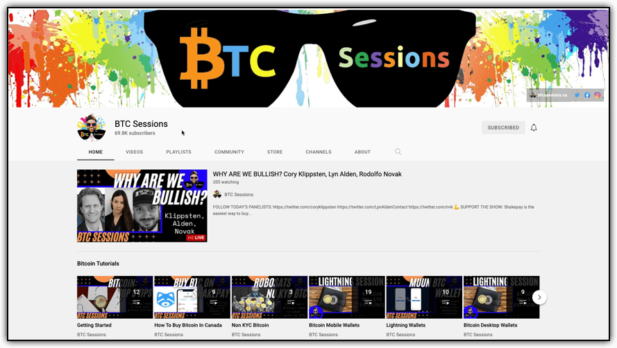 btc session youtube channel 