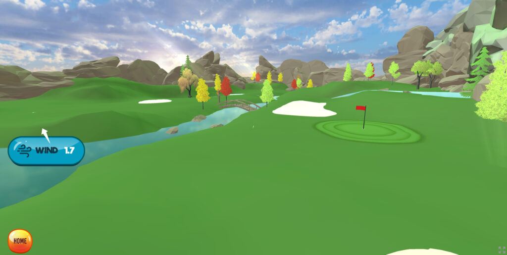 lightning swing golf game screenshot of gameplay 