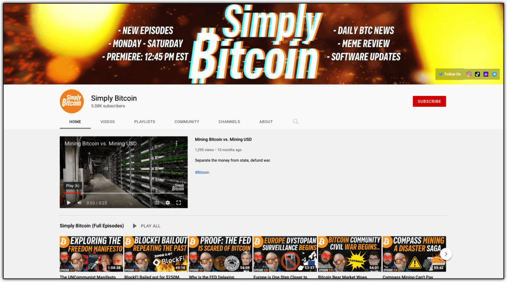 simply bitcoin youtube channel 