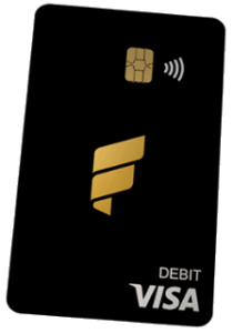 black fold spin plus card with nfc chip 