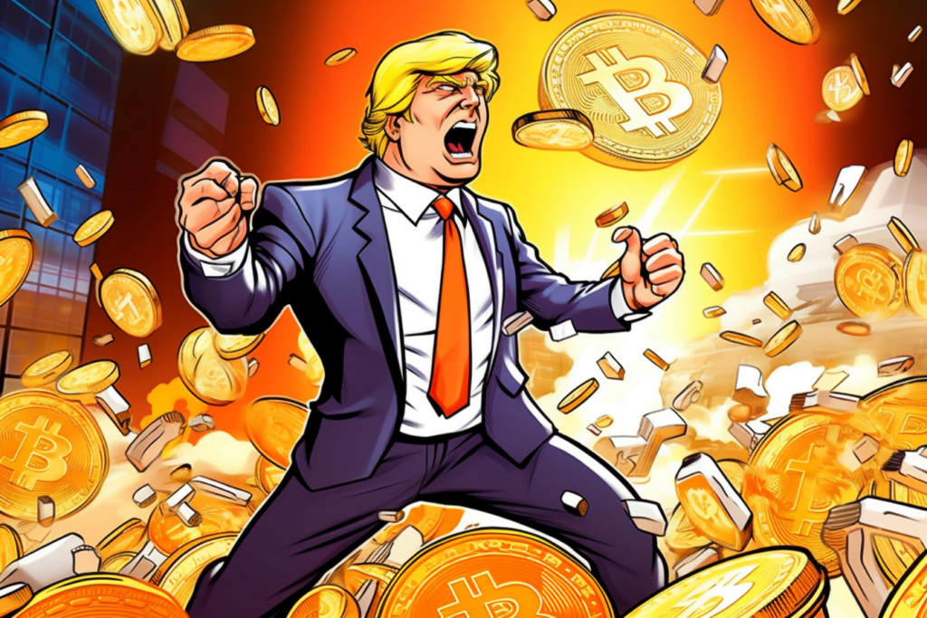 donald trump on bitcoin. trump fighting bitcoin. 