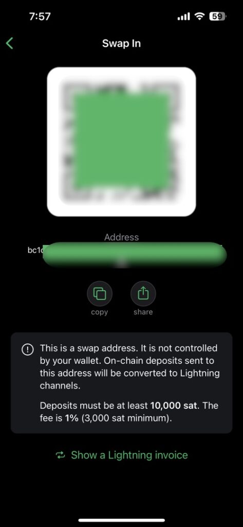 on chain receive address for bitcoin 