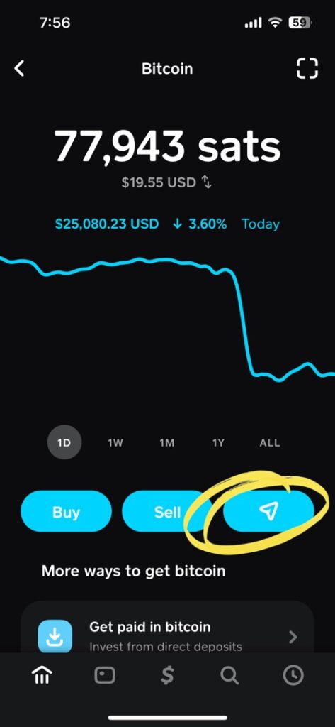 send bitcoin from cash app step 1 