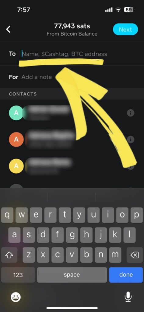 send bitcoin from cash app step 2 