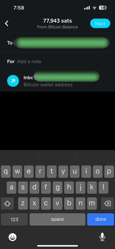 send bitcoin from cash app step 3 