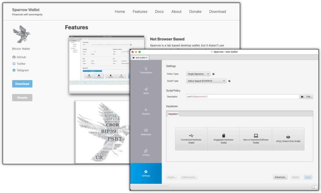 sparrow bitcoin software wallet. sparrow wallet for desktop. 