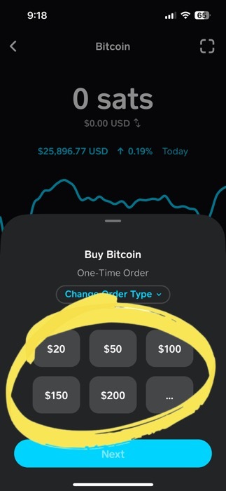 amount of bitcoin to buy on cash app 