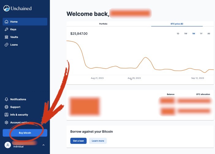 buy bitcoin at unchained 
