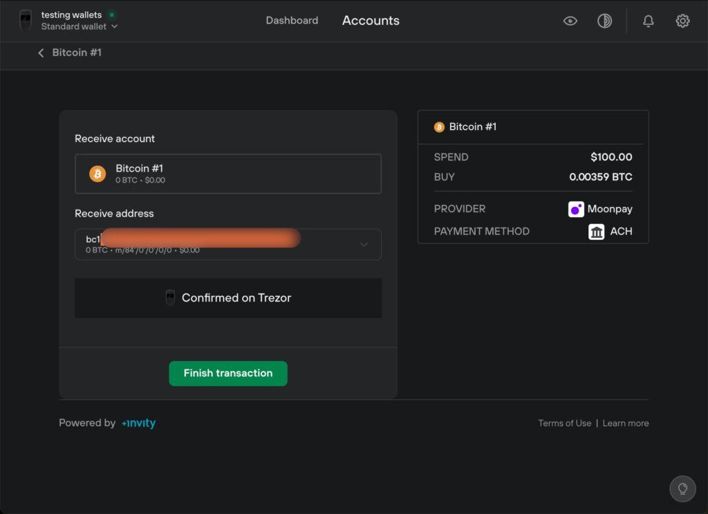 buy bitcoin on trezor moonpay ach to bitcoin address 