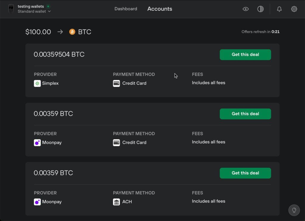 buy bitcoin on trezor offers simplex moonpay 