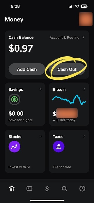 cash app cash balances 