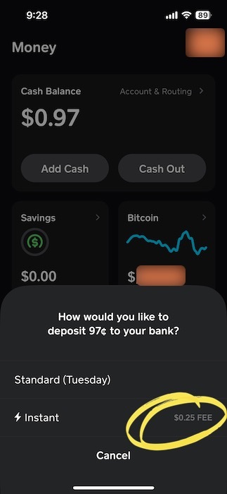 cash app transfer money to bank speeds 