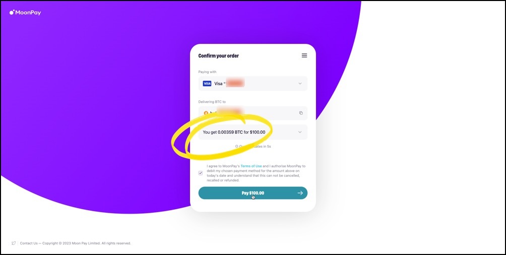 confirm btc order on moonpay 