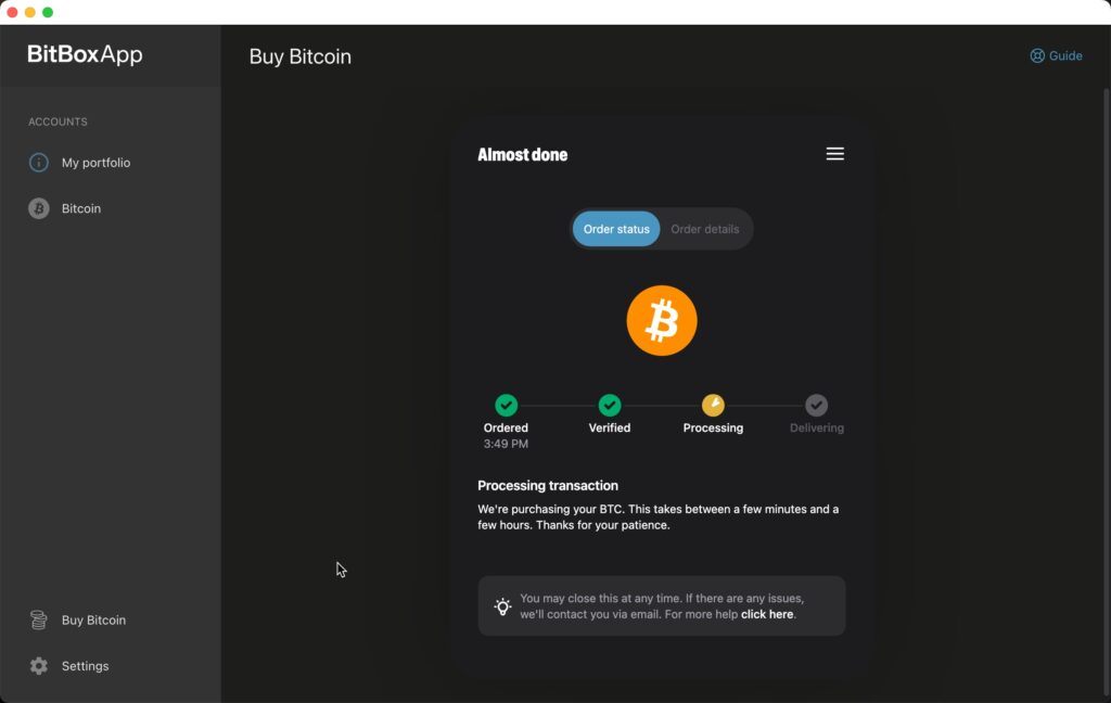 moonpay bitbox processing payment 