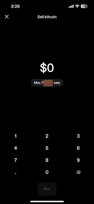 sell bitcoin on strike app 