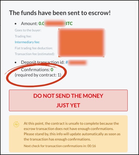 funds have been sent to escrot hodl hodl 